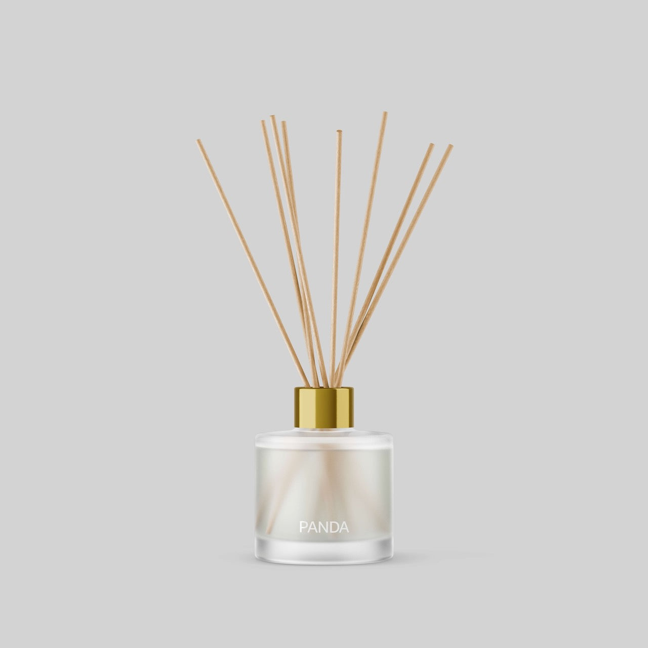 Custom Branded 6oz Frosted Clear Glass Reed Diffuser - Add Your Logo, Designs & Branding