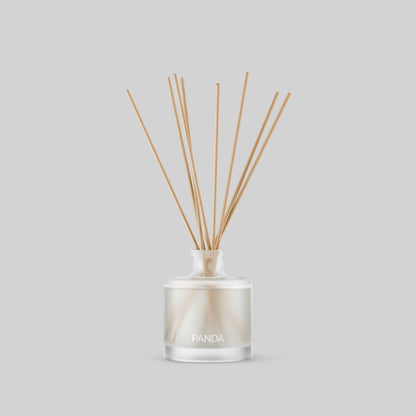 Custom Branded 6oz Frosted Clear Glass Reed Diffuser - Add Your Logo, Designs & Branding