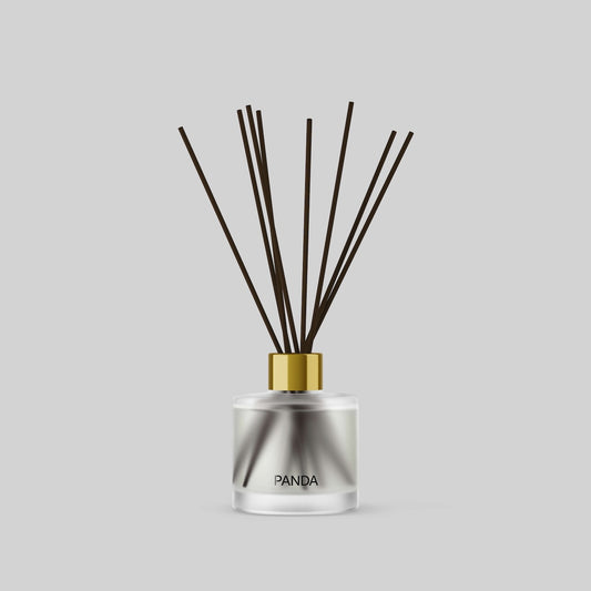 Custom Branded 6oz Frosted Clear Glass Reed Diffuser - Add Your Logo, Designs & Branding